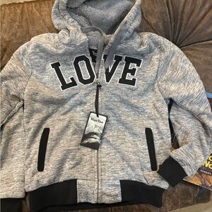 Kids Gray LOVE Hoodie